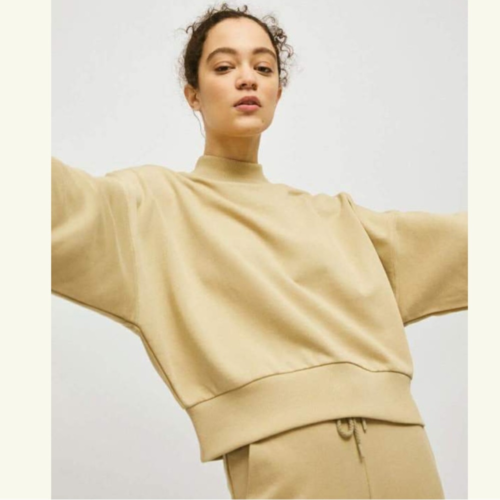 Rita Row French Terry Mock Neck Sweatshirt